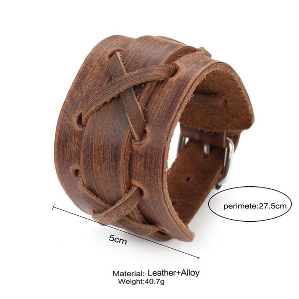 charm bracelets retro brown back leather handmade personality fashion trend bracelet ladies men ethnic style jewelry explosion models wholes, Golden;silver
charm bracelets retro brown back leather handmade personality fashion trend bracelet ladies men ethnic style jewelry explosion models wholes, Golden;silver