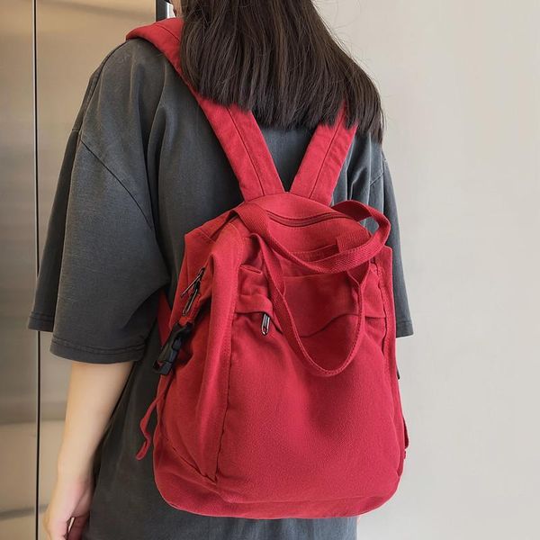backpack washed canvas female college student korean literature and art travel retro all-match casual personality
backpack washed canvas female college student korean literature and art travel retro all-match casual personality