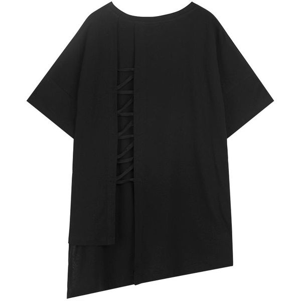 men's t-shirts street hip-hop casual short sleeve t shirt men and women with the same asymmetric hem loose large size, White;black
men's t-shirts street hip-hop casual short sleeve t shirt men and women with the same asymmetric hem loose large size, White;black