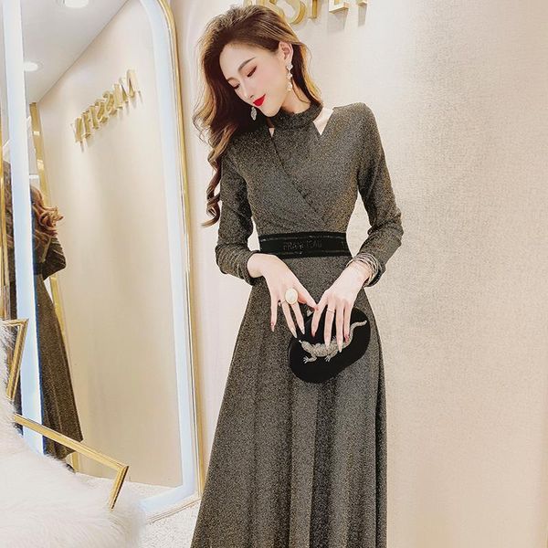 casual dresses 2021 spring autumn women's dress fashion elegant office lady long sleeve a-line, Black;gray
casual dresses 2021 spring autumn women's dress fashion elegant office lady long sleeve a-line, Black;gray