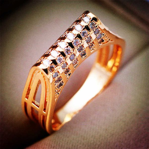fashion gold inlaid zircon simple double heart gold plated color preserving women's ring, Golden;silver
fashion gold inlaid zircon simple double heart gold plated color preserving women's ring, Golden;silver