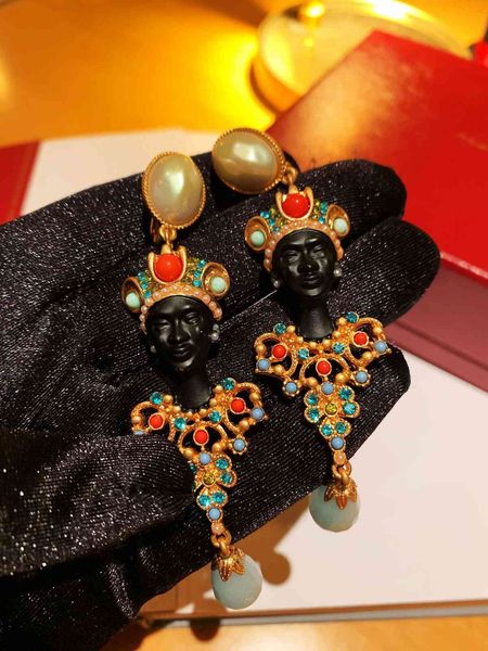 stud earrings western antique cleopatra of ka family and c with s925 silver ear nails, Golden;silver
stud earrings western antique cleopatra of ka family and c with s925 silver ear nails, Golden;silver