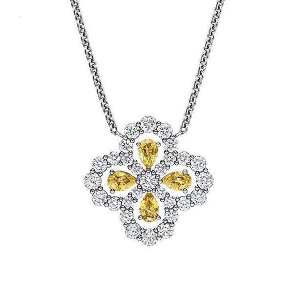 hbp fashion luxury new s925 sterling silver necklace lucky clover shape inlaid with yellow main diamond and simple sweet fairy style
hbp fashion luxury new s925 sterling silver necklace lucky clover shape inlaid with yellow main diamond and simple sweet fairy style