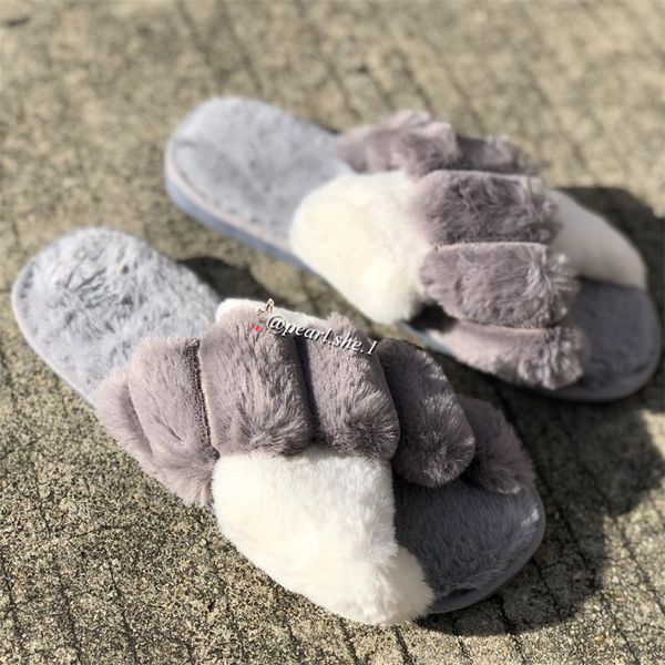 slippers fashion brand girl fur wholesale faux cross indoor floor slides luxury women, Black
slippers fashion brand girl fur wholesale faux cross indoor floor slides luxury women, Black