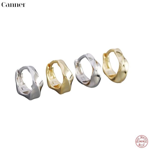 hoop & huggie canner real 925 sterling silver minimalist geometric twisted glossy earring for women punk rock jewelry accessories, Golden;silver
hoop & huggie canner real 925 sterling silver minimalist geometric twisted glossy earring for women punk rock jewelry accessories, Golden;silver