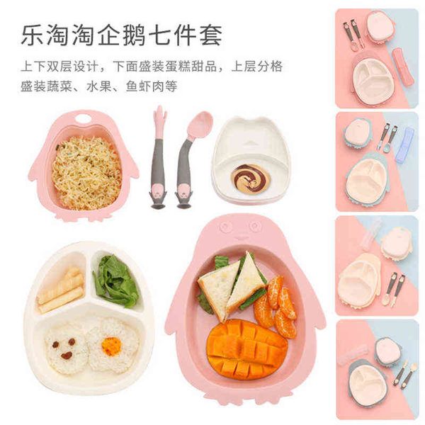 cartoon penguin plate set children's cutlery divider plate spoon fork baby supplementary feeding cutlery gift kitchen supplies s g1210
cartoon penguin plate set children's cutlery divider plate spoon fork baby supplementary feeding cutlery gift kitchen supplies s g1210