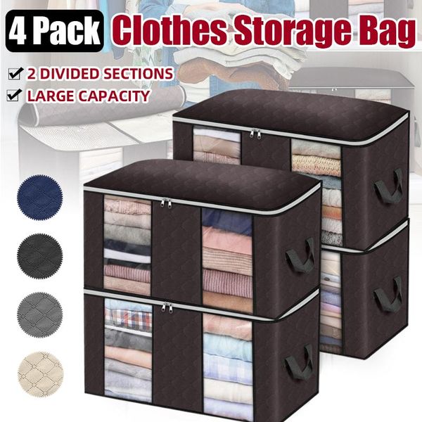 storage bags 4pcs/set foldable clothes quilt blanket closet sweater organizer box sorting pouches cabinet container home
storage bags 4pcs/set foldable clothes quilt blanket closet sweater organizer box sorting pouches cabinet container home