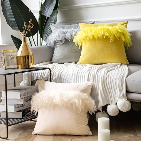 cushion/decorative pillow 45x45cm beige/pink/grey/yellow solid color feather lace cushion cover sofa velvet throw pillowcase pompom waist
cushion/decorative pillow 45x45cm beige/pink/grey/yellow solid color feather lace cushion cover sofa velvet throw pillowcase pompom waist