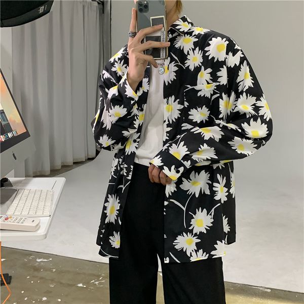 2021 new men's flower long sleeve hawaiian shirt bf wind loose sunscreen clothing camisa masculina fashion shirts se1e, White
2021 new men's flower long sleeve hawaiian shirt bf wind loose sunscreen clothing camisa masculina fashion shirts se1e, White