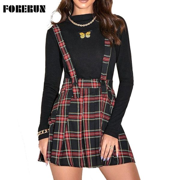 skirts forerun women red plaid skirt kawaii mini pleated england style faldas verano 2021, Black
skirts forerun women red plaid skirt kawaii mini pleated england style faldas verano 2021, Black