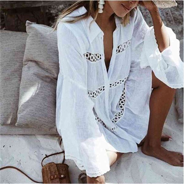 plus size cotton beach cover up women tunic summer ladies beachwear swim dress swimsuit with skirt pareos plage sarongs 210730, White;black
plus size cotton beach cover up women tunic summer ladies beachwear swim dress swimsuit with skirt pareos plage sarongs 210730, White;black