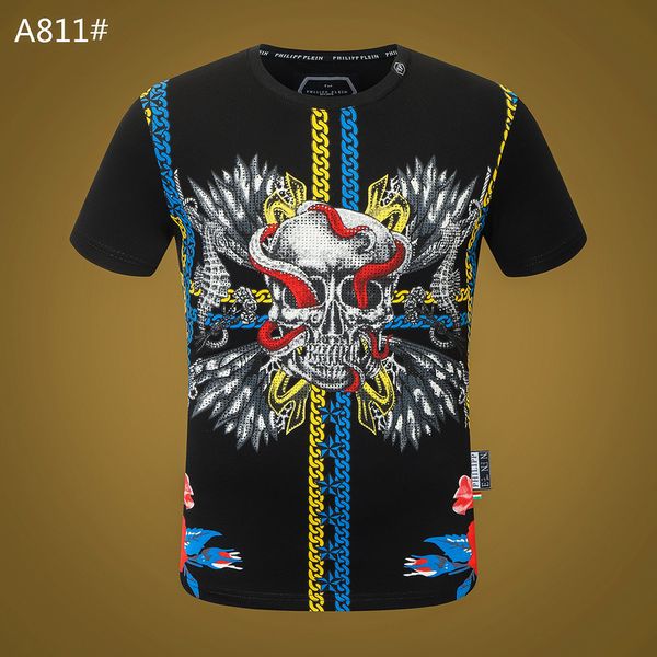 new phillip plain men designer pp skull diamond t shirt short sleeve dollar brown bear brand o-neck skulls tshirt p819, White;black
new phillip plain men designer pp skull diamond t shirt short sleeve dollar brown bear brand o-neck skulls tshirt p819, White;black