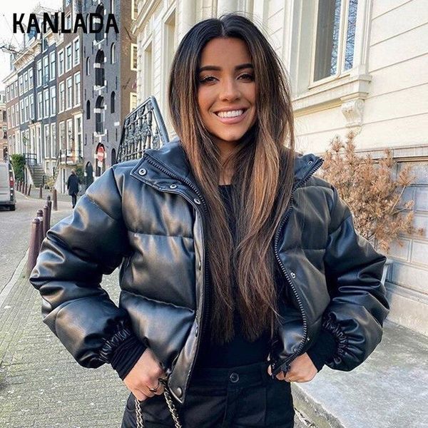 women's down & parkas 2021 autumn and winter european american style leather jacket stand collar short warm bread cotton-padded, Black
women's down & parkas 2021 autumn and winter european american style leather jacket stand collar short warm bread cotton-padded, Black