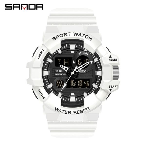 wristwatches sanda brand men sports watches dual display analog digital led electronic quartz waterproof swimming military watch, Slivery;brown
wristwatches sanda brand men sports watches dual display analog digital led electronic quartz waterproof swimming military watch, Slivery;brown