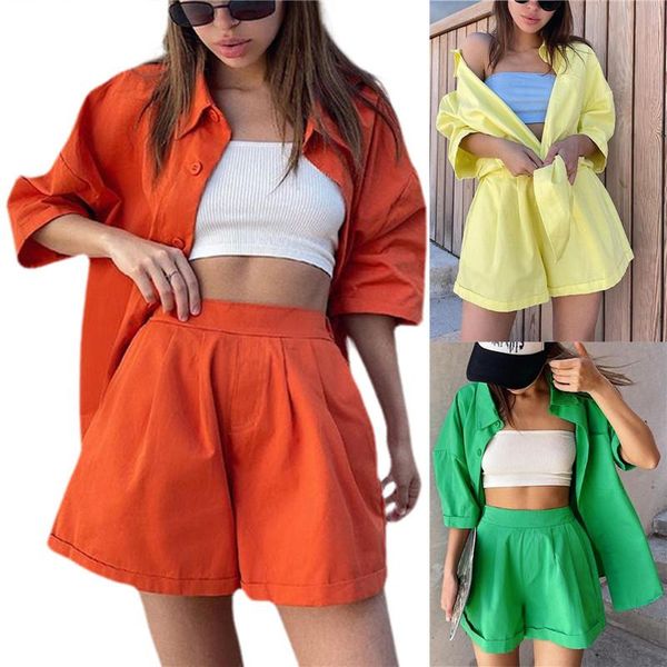 women's tracksuits 3pcs women solid color clothing suit set casual y2k outfits summer turn-down collar long sleeve shirt+ short pants, Gray
women's tracksuits 3pcs women solid color clothing suit set casual y2k outfits summer turn-down collar long sleeve shirt+ short pants, Gray