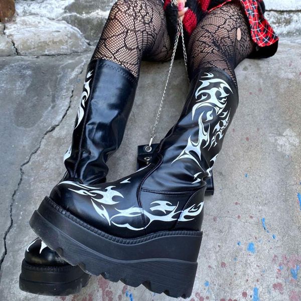 boots brand big size 43 black gothic cool style motorcycles female zip high heels calf women platform wedges shoes
boots brand big size 43 black gothic cool style motorcycles female zip high heels calf women platform wedges shoes