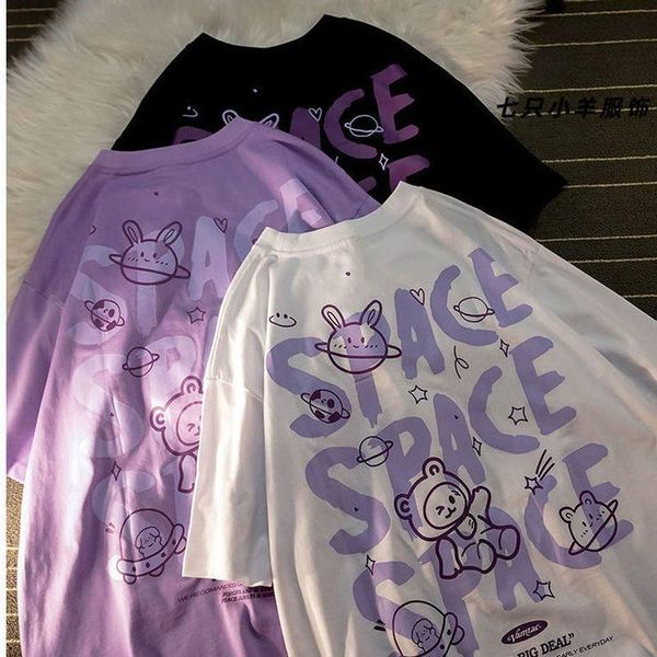 women's t-shirt cotton 2021ss japan men women korean oversized trend harajuku all-match hong kong style short-sleeved lovers kawaii tee, White
women's t-shirt cotton 2021ss japan men women korean oversized trend harajuku all-match hong kong style short-sleeved lovers kawaii tee, White