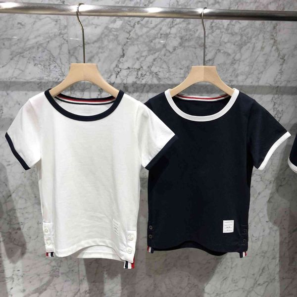 high version 21ss summer new boys' and girls' t-shirt style cotton children's wear round neck short sleeve, White
high version 21ss summer new boys' and girls' t-shirt style cotton children's wear round neck short sleeve, White