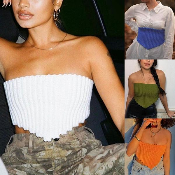 women's tanks & camis strapless knitted vest sleeveless women backless summer off shoulder streetwear for girls slim fit, White
women's tanks & camis strapless knitted vest sleeveless women backless summer off shoulder streetwear for girls slim fit, White