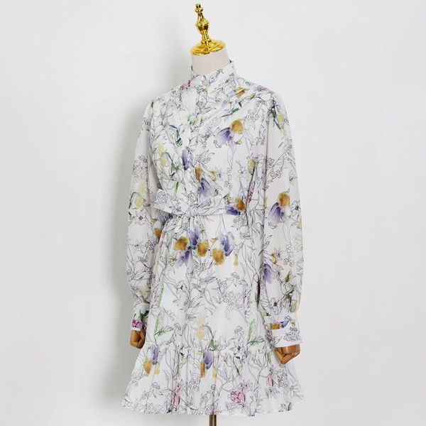 casual dresses floral print boho style dress women clothing stand collar long sleeve gathered waist vintage female 2021, Black;gray
casual dresses floral print boho style dress women clothing stand collar long sleeve gathered waist vintage female 2021, Black;gray