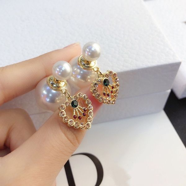 d 925 silver needle double-sided pearl high-grade retro brass earrings with two letter earrings luxurys designers jewelry, Golden;silver
d 925 silver needle double-sided pearl high-grade retro brass earrings with two letter earrings luxurys designers jewelry, Golden;silver