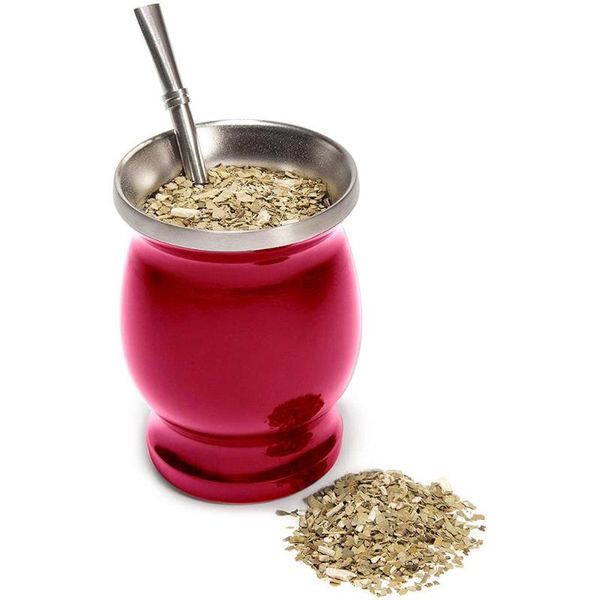 mugs yerba mate natural gourd/tea cup set 8 ounces bombillas straw,cleaning brush,stainless steel,double-walled,easy clean
mugs yerba mate natural gourd/tea cup set 8 ounces bombillas straw,cleaning brush,stainless steel,double-walled,easy clean