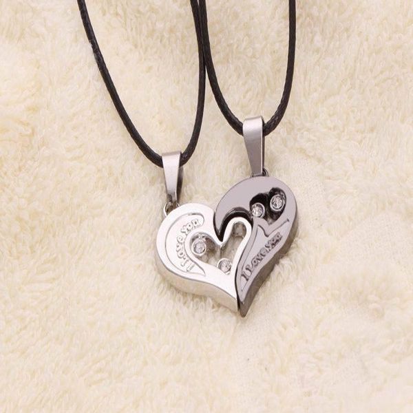 pendant necklaces xiaoboacc 2 pcs korean fashion diamond heart splicable couple necklace anniversary gift jewelry wholesale, Silver
pendant necklaces xiaoboacc 2 pcs korean fashion diamond heart splicable couple necklace anniversary gift jewelry wholesale, Silver