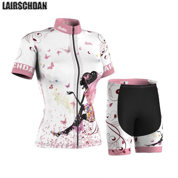 racing sets lairschdan white pink cycling jerseys set mtb mountain bike clothes female bicycle suit woman kit fietskleding dames, Black;blue 
racing sets lairschdan white pink cycling jerseys set mtb mountain bike clothes female bicycle suit woman kit fietskleding dames, Black;blue