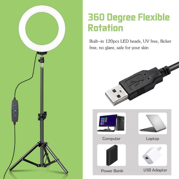 flash heads 6/10 " led ring selfie light pography lamp usb dimmable with tripod for live streaming makeup youtube video po studio
flash heads 6/10 " led ring selfie light pography lamp usb dimmable with tripod for live streaming makeup youtube video po studio