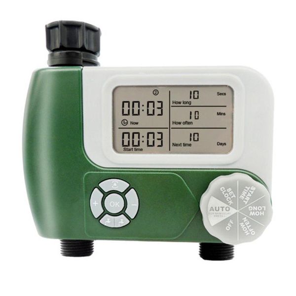 watering equipments digital hose faucet timer outdoor automatic sprinkler system irrigation controller with 2 outlet for garden plants