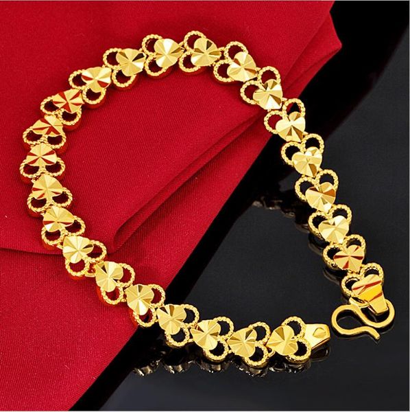 thanksgiving day 24k gold plated bracelet hand chain catenary wedding loving heart bracelets for women link, Black
thanksgiving day 24k gold plated bracelet hand chain catenary wedding loving heart bracelets for women link, Black
