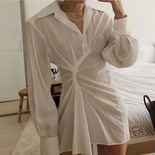casual dresses long sleeve white dress shirt women rushed autumn winter elegant office lady mini vestidos de mujer, Black;gray
casual dresses long sleeve white dress shirt women rushed autumn winter elegant office lady mini vestidos de mujer, Black;gray