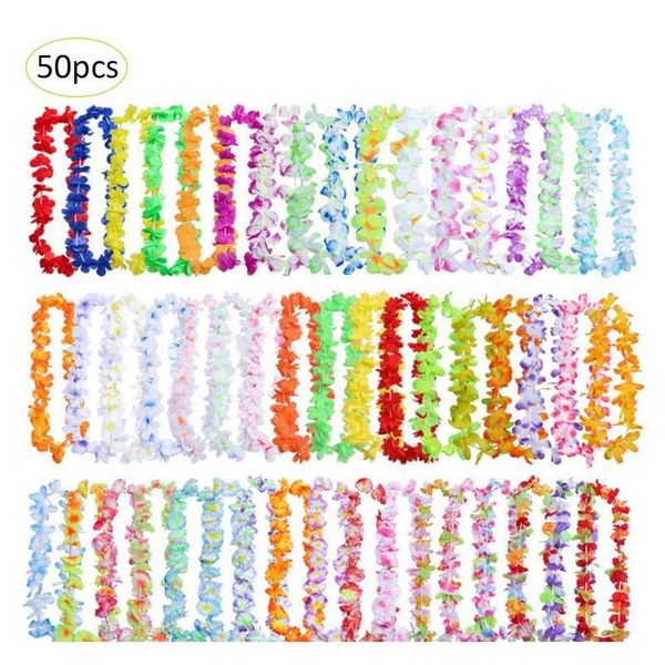 50pcs/pack hawaiian leis wreath necklace artificial flower for wedding party decoration supplies diy gi jllsha soif
50pcs/pack hawaiian leis wreath necklace artificial flower for wedding party decoration supplies diy gi jllsha soif