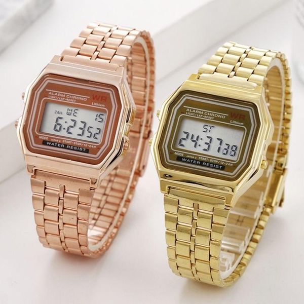 wristwatches women men watch gold silver black vintage led digital sports military electronic present gift male, Slivery;brown
wristwatches women men watch gold silver black vintage led digital sports military electronic present gift male, Slivery;brown