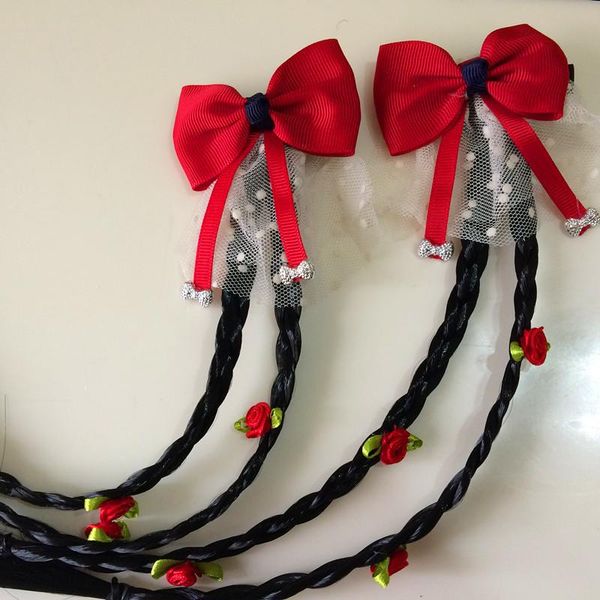 hair accessories colorful children's primary school children with multiple braids wigs bow hairpins cute baby, Slivery;white
hair accessories colorful children's primary school children with multiple braids wigs bow hairpins cute baby, Slivery;white