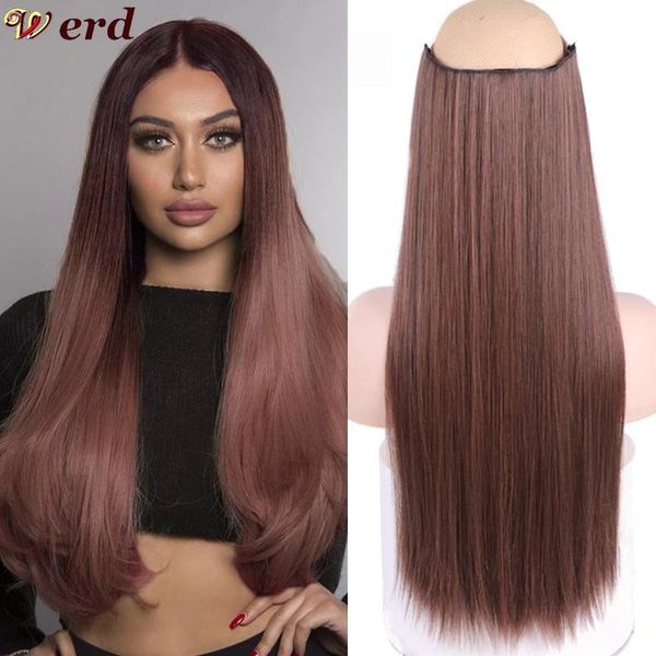 synthetic wigs werd long straight women clip in hair black brown high tempreture piece
synthetic wigs werd long straight women clip in hair black brown high tempreture piece