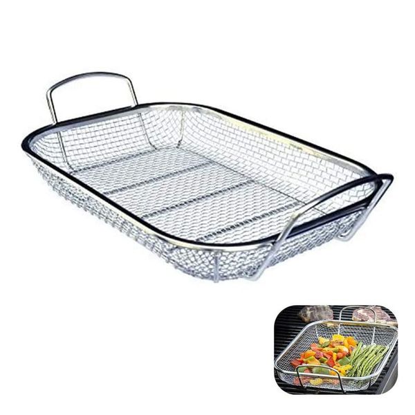 storage baskets stainless steel square bbq, vegetable and grilling basket bread basket, multi-purpose with handle
storage baskets stainless steel square bbq, vegetable and grilling basket bread basket, multi-purpose with handle
