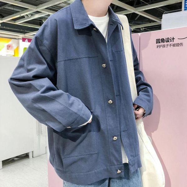 2021 spring and autumn new youth fashion loose solid color multi-pocket jacket fashion casual single-breasted lapel top, Black;brown
2021 spring and autumn new youth fashion loose solid color multi-pocket jacket fashion casual single-breasted lapel top, Black;brown