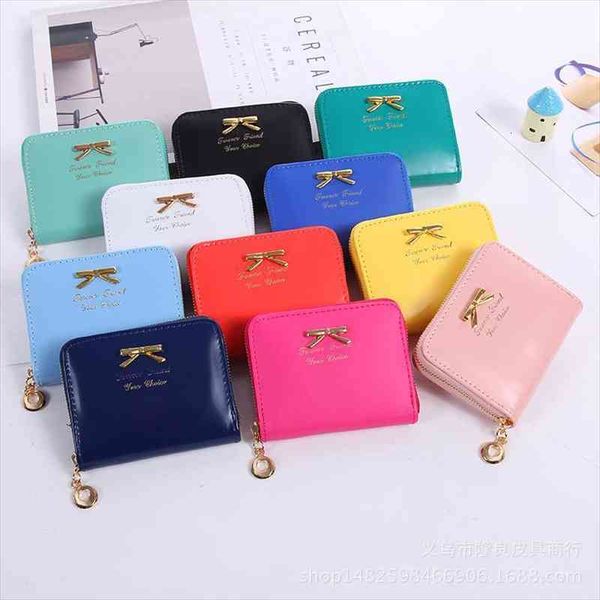 brand wallet women bowknot small purse pu leather female zipper coin carteras mujer, Red;black
brand wallet women bowknot small purse pu leather female zipper coin carteras mujer, Red;black