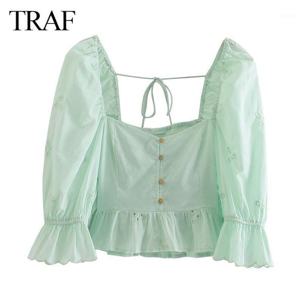 women's blouses & shirts women's 2022 summer women shoulder straps cotton embroidered square collar long sleeve button fashion, White 
women's blouses & shirts women's 2022 summer women shoulder straps cotton embroidered square collar long sleeve button fashion, White