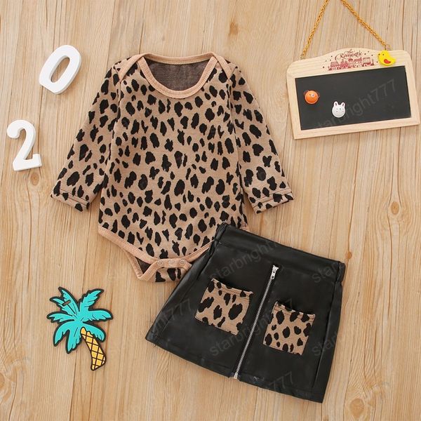 autumn baby girls casual romper toddlers leopard print long sleeve round collar jumpsuit + pocket zipper pu leather skirt set, White
autumn baby girls casual romper toddlers leopard print long sleeve round collar jumpsuit + pocket zipper pu leather skirt set, White