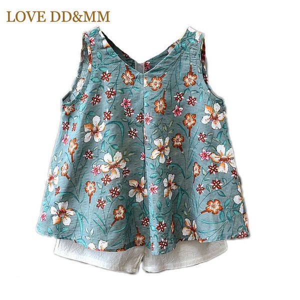 love dd&mm girls sets summer children's wear girls casual flower leaves print sleeveless shirts + shorts suit 210715, White
love dd&mm girls sets summer children's wear girls casual flower leaves print sleeveless shirts + shorts suit 210715, White