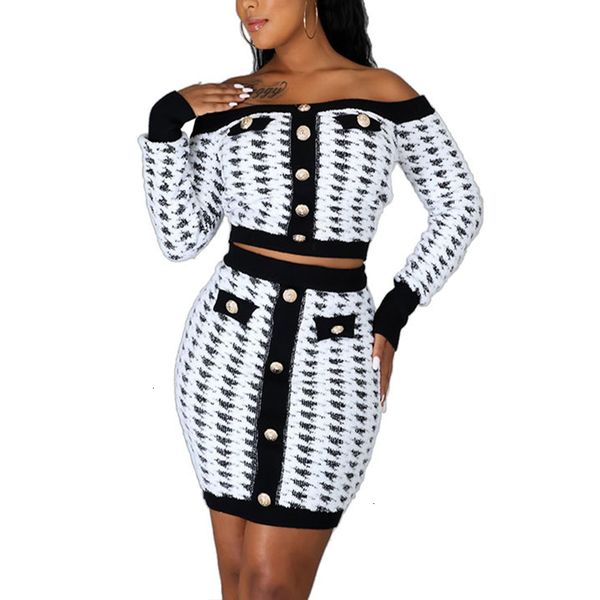 2021 new women autumn plaid slash neck sleeve blouse slim wrap skirt single party vestidos 0qt4, White
2021 new women autumn plaid slash neck sleeve blouse slim wrap skirt single party vestidos 0qt4, White