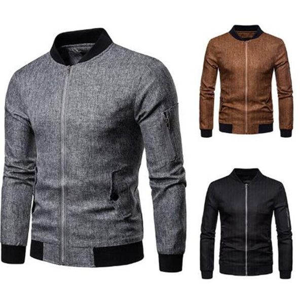 men's jackets style clothing explosive european american casual linen large solid color jacket coat, Black;brown
men's jackets style clothing explosive european american casual linen large solid color jacket coat, Black;brown