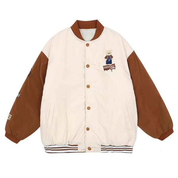 Men's Jackets LACIBLE Vintage Bear Embroidery Varsity Winter Coat Men Women Streetwear Jacket Harajuku ROFQ, Black;brown
Men's Jackets LACIBLE Vintage Bear Embroidery Varsity Winter Coat Men Women Streetwear Jacket Harajuku ROFQ, Black;brown