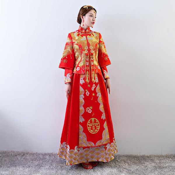 ethnic clothing red ancient marriage costume the bride gown traditional chinese wedding dress women cheongsam embroidery phoenix qipao
ethnic clothing red ancient marriage costume the bride gown traditional chinese wedding dress women cheongsam embroidery phoenix qipao