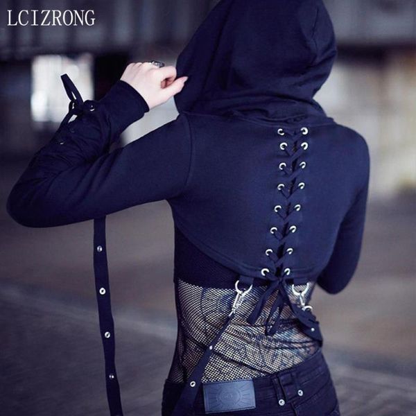 women's hoodies & sweatshirts fashion black long sleeve crop women gothic back bandage hooded sweatshirt slim pullovers female hallowee
women's hoodies & sweatshirts fashion black long sleeve crop women gothic back bandage hooded sweatshirt slim pullovers female hallowee
