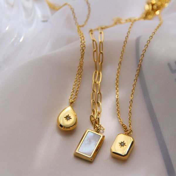 chokers 1pc gold bricks pendant necklace 18k plated white mother oyster choker color retention clavicle chain jewelry, Golden;silver
chokers 1pc gold bricks pendant necklace 18k plated white mother oyster choker color retention clavicle chain jewelry, Golden;silver