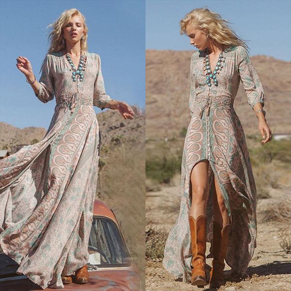 summer boho chiffon party womens dresses beach long maxi sundress v neck split prairie chic, Black;gray
summer boho chiffon party womens dresses beach long maxi sundress v neck split prairie chic, Black;gray