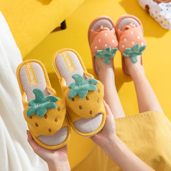 flax slipper female autumn winter family use sweetheartslovely fruit indoor home prevent slippery male spring and summer, Black
flax slipper female autumn winter family use sweetheartslovely fruit indoor home prevent slippery male spring and summer, Black